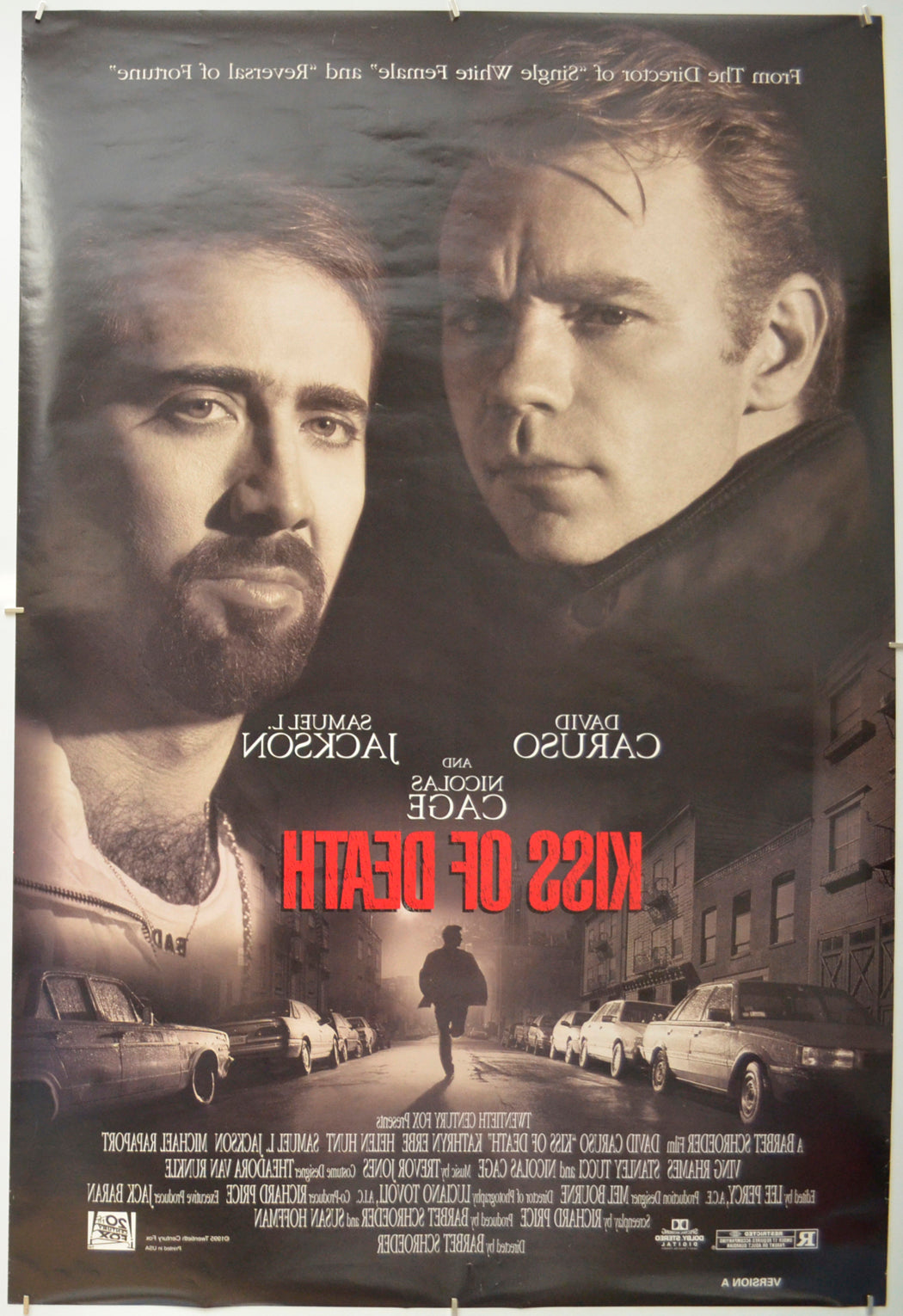 KISS OF DEATH (Back) Cinema One Sheet Movie Poster