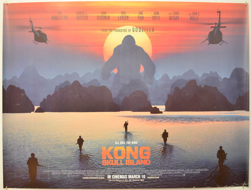 Kong: Skull Island (Teaser / Advance Version) Original Quad Poster - Film Poster - Movie Poster