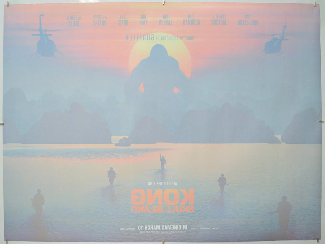 Kong: Skull Island (Back) Cinema Quad Movie Poster