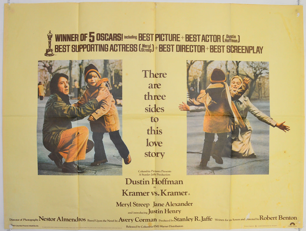Kramer vs Kramer Original Quad Poster - Film Poster - Movie Poster