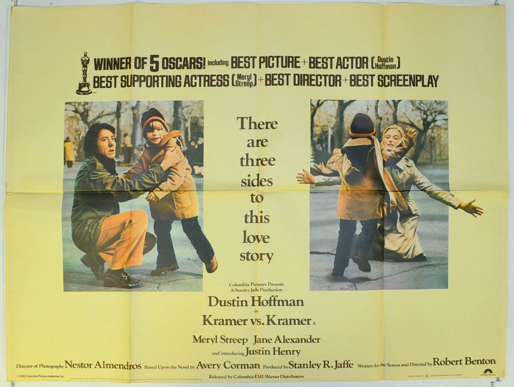 Kramer vs Kramer Original British Quad Poster - Film Poster - Movie Poster