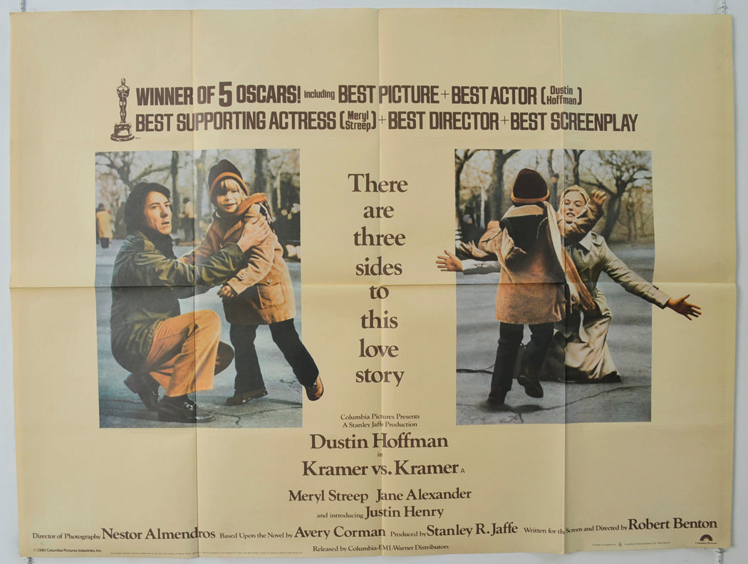 Kramer vs Kramer Original Quad Poster - Film Poster - Movie Poster