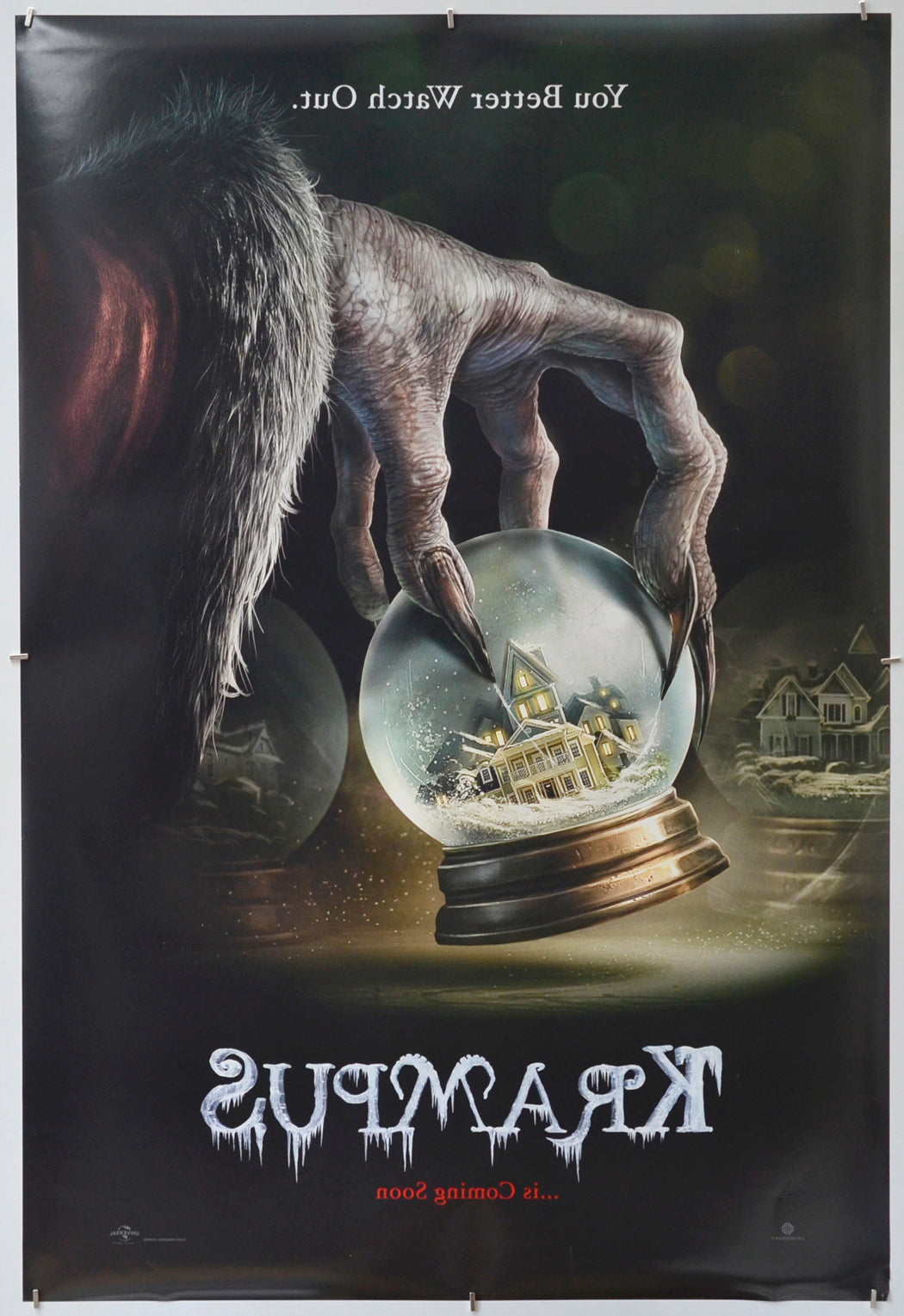 Krampus (Back) Cinema One Sheet Movie Poster
