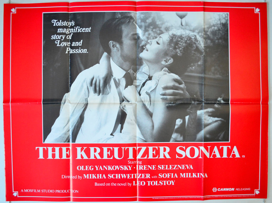 The Kreutzer Sonata (a.k.a. Kreytserova sonata) Original British Quad Poster - Movie Poster