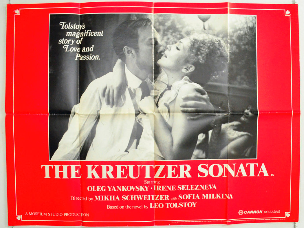 The Kreutzer Sonata (a.k.a. Kreytserova sonata) Original British Quad Poster - Film Poster - Movie Poster