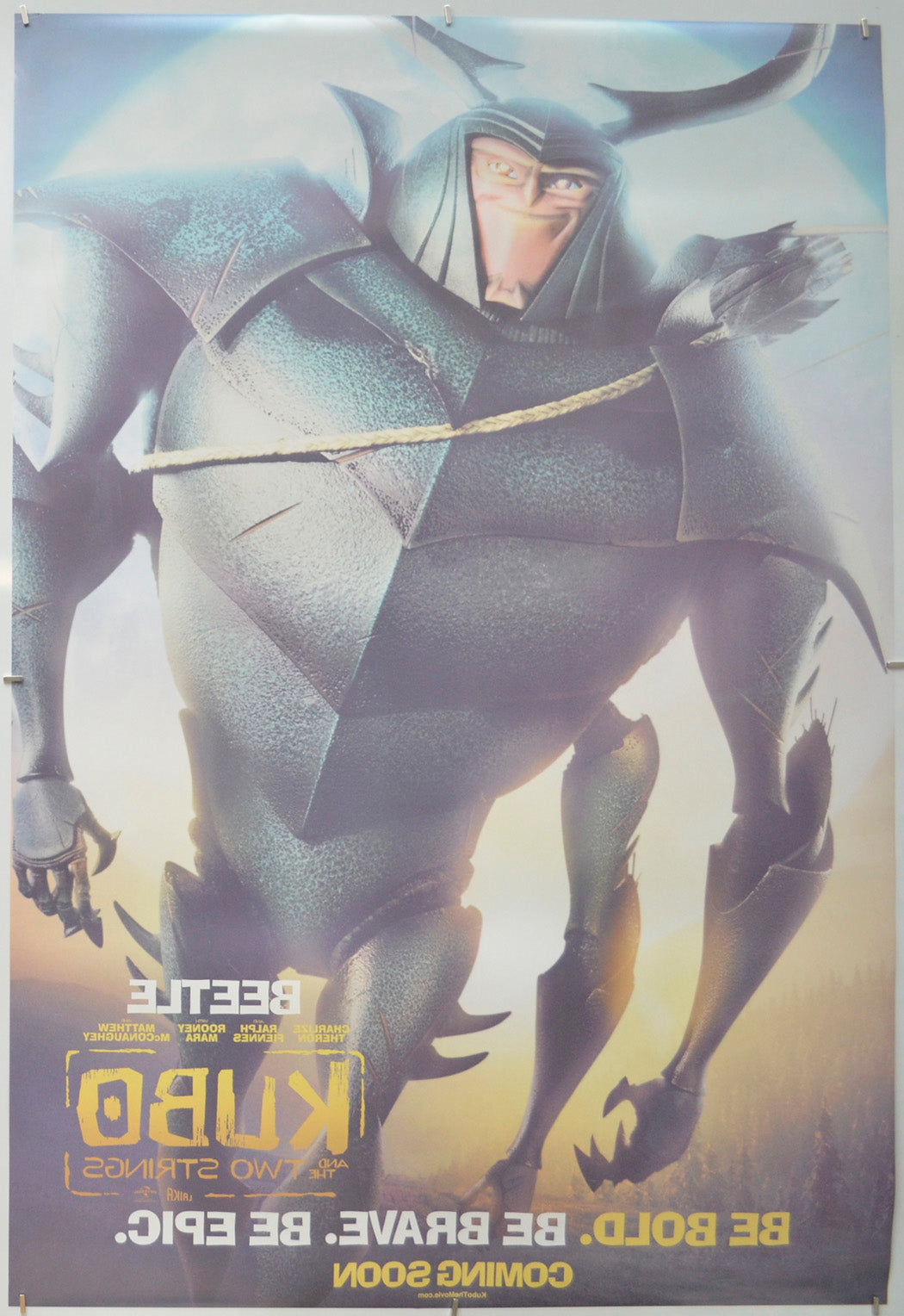 Kubo And The Two Strings (Back) Cinema One Sheet Movie Poster