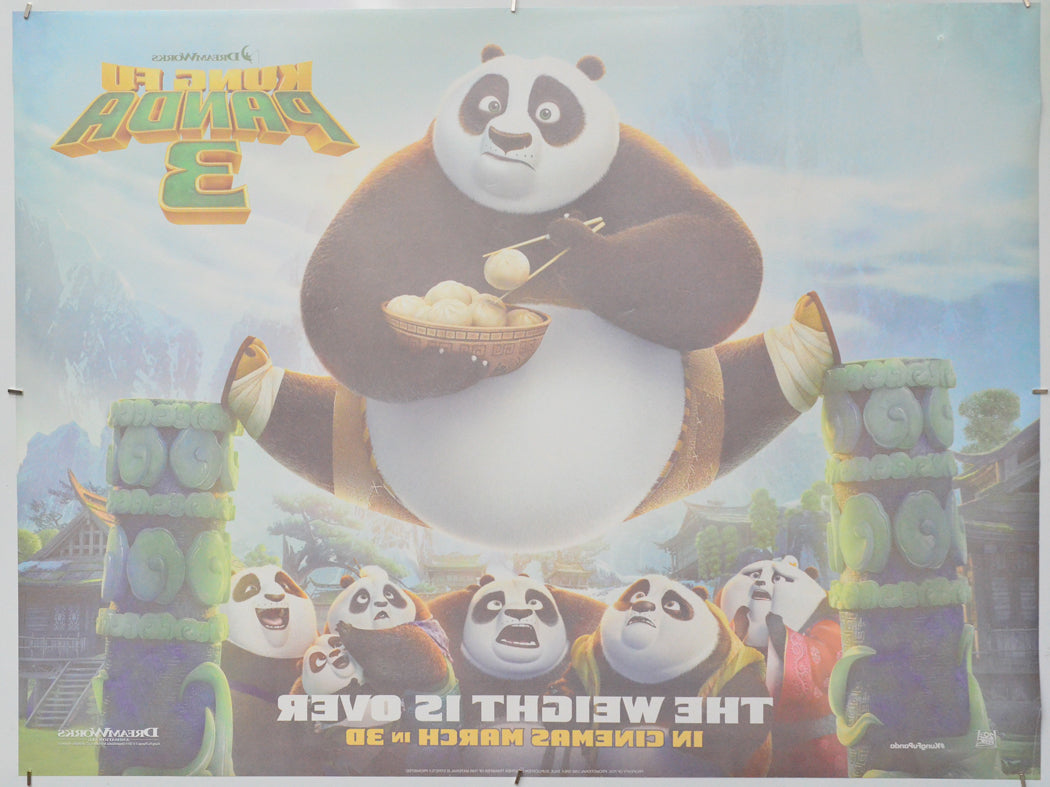 Kung Fu Panda 3 (Back) Cinema Quad Movie Poster