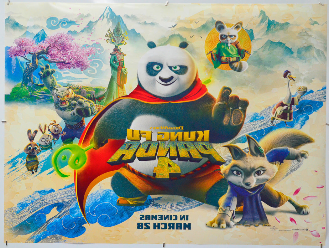 Kung Fu Panda 4 (Back) Cinema Quad Movie Poster