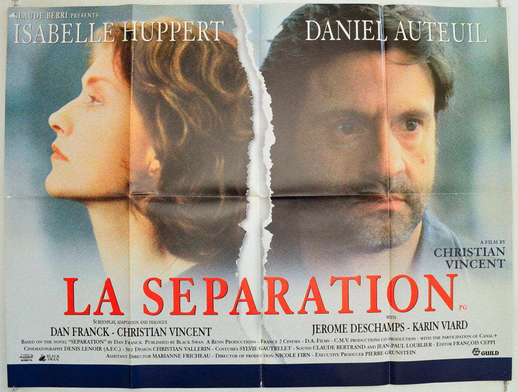 La Separation (a.k.a. The Separation) Original British Quad Poster - Film Poster - Movie Poster