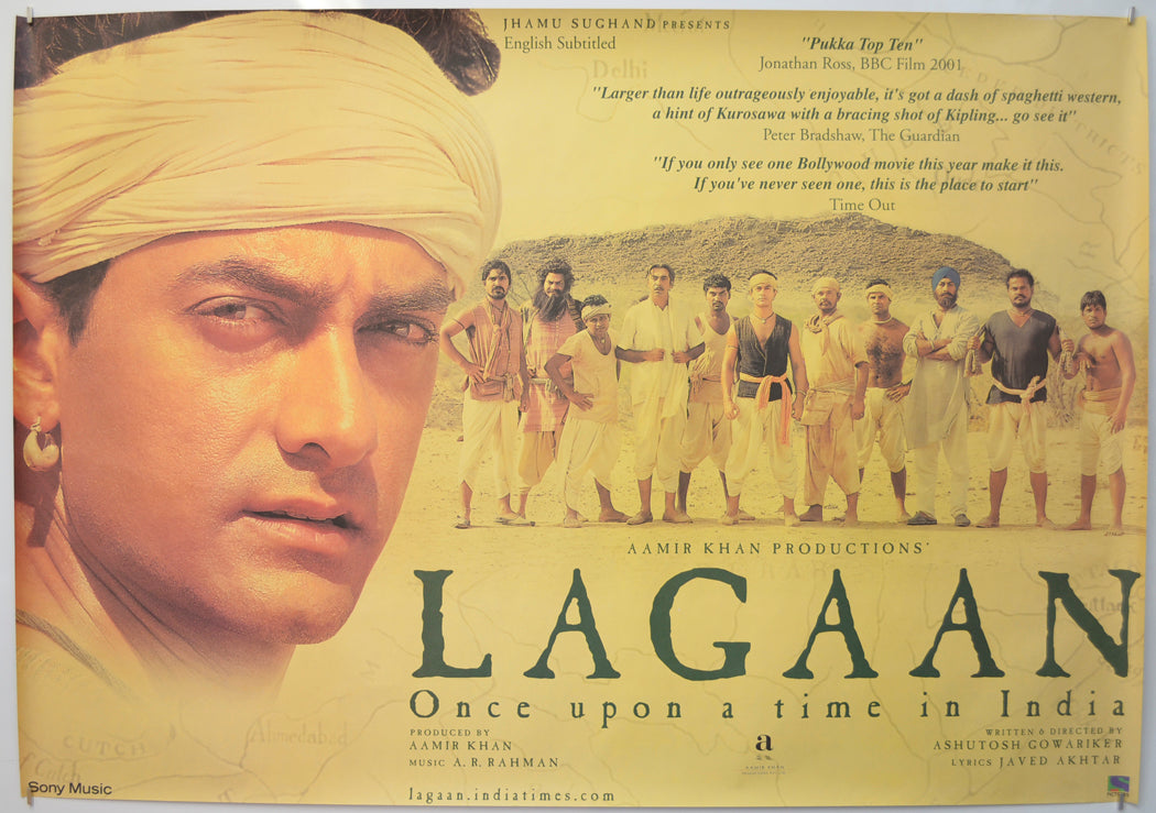 Lagaan - Once Upon A Time In India Original Quad Poster - Film Poster - Movie Poster