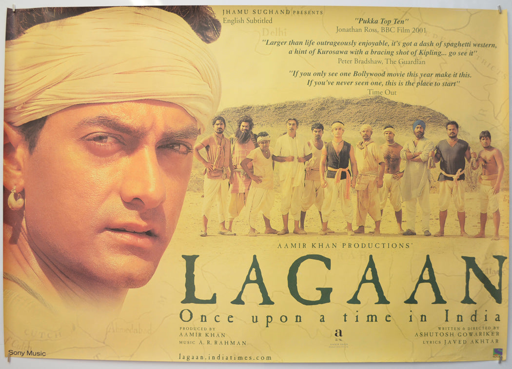 Lagaan - Once Upon A Time In India Original Quad Poster - Film Poster - Movie Poster