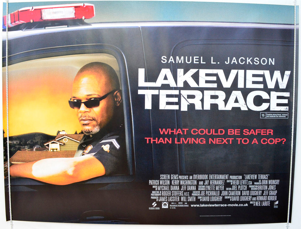 Lakeview Terrace Original British Quad Poster - Film Poster - Movie Poster
