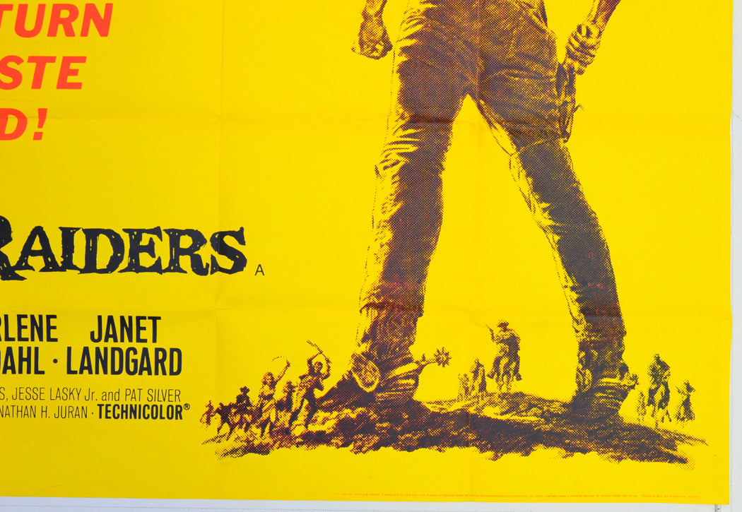 LAND RAIDERS (Bottom Right) Cinema Quad Movie Poster