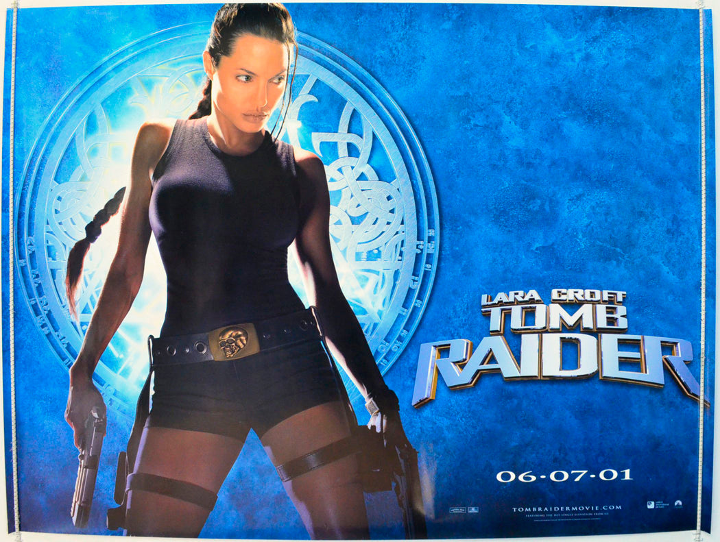 Lara Croft Tomb Raider (Teaser / Advance Version) Original British Quad Poster - Film Poster - Movie Poster