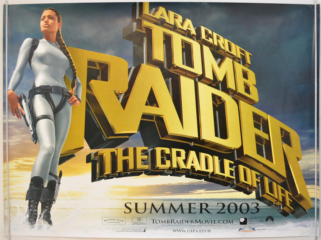Lara Croft Tomb Raider : Cradle Of Life (Teaser / Advance Version) Original Quad Poster - Film Poster - Movie Poster