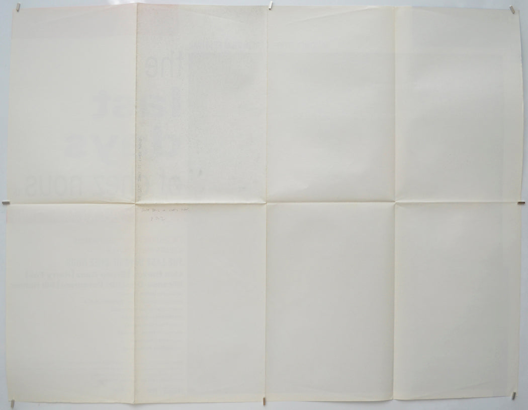 THE LAST DAYS OF CHEZ NOUS (Back) Cinema Quad Movie Poster