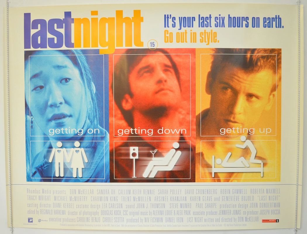 Last Night Original British Quad Poster - Film Poster - Movie Poster