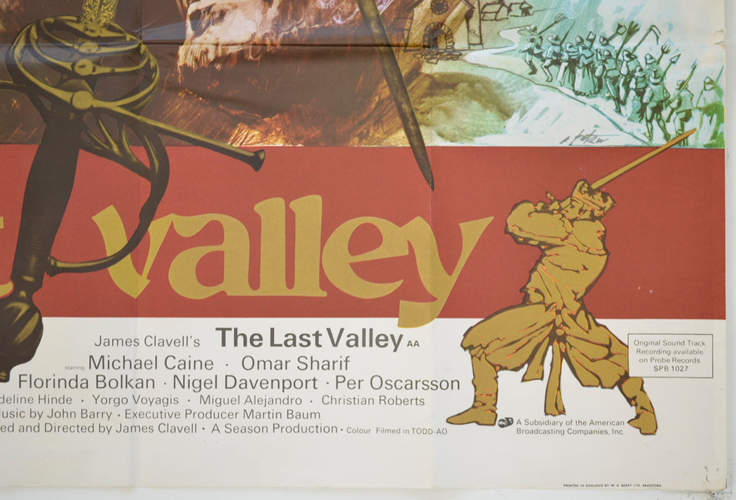 THE LAST VALLEY (Bottom Right) Cinema Quad Movie Poster