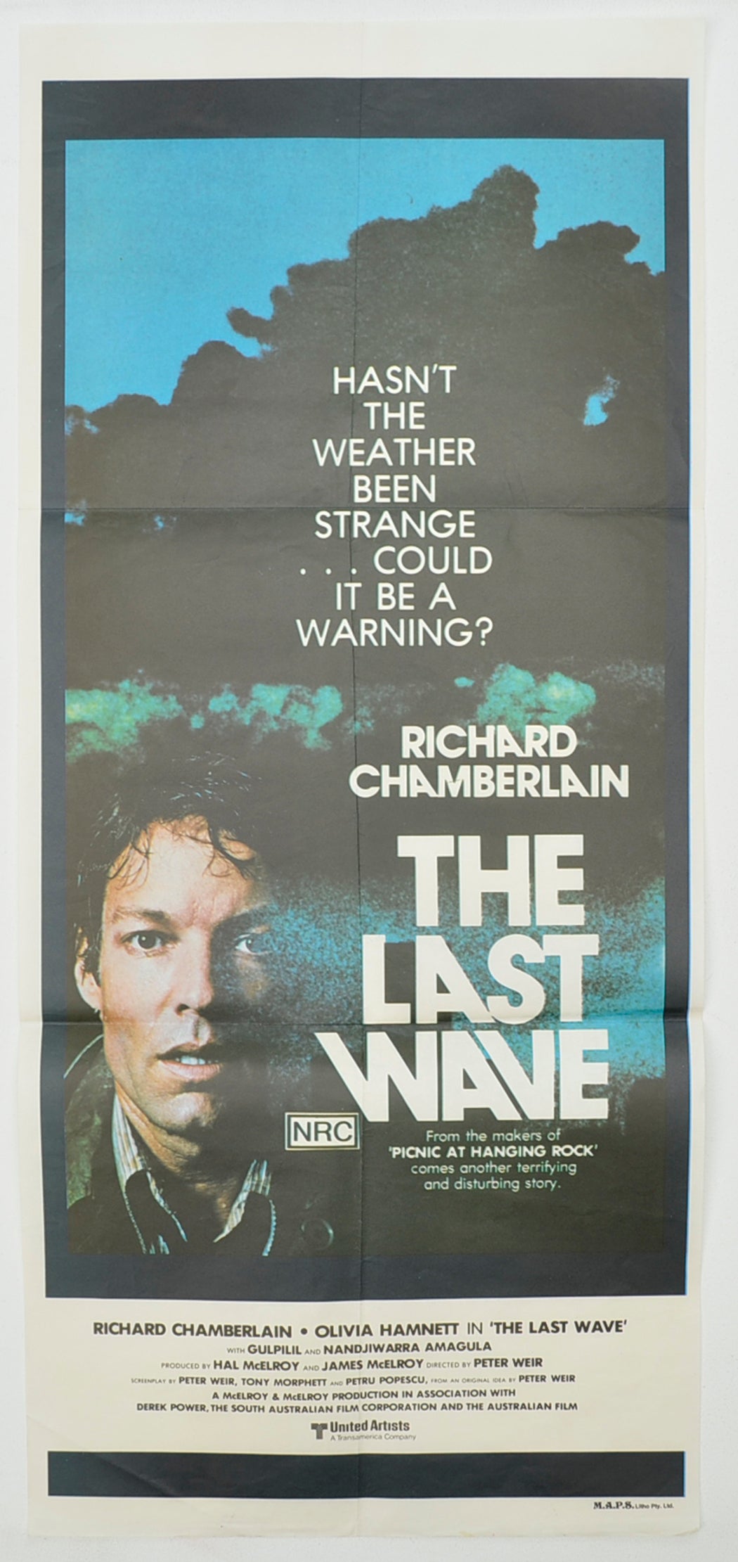 The Last Wave Original Australian Daybill Poster - Film Poster - Movie Poster