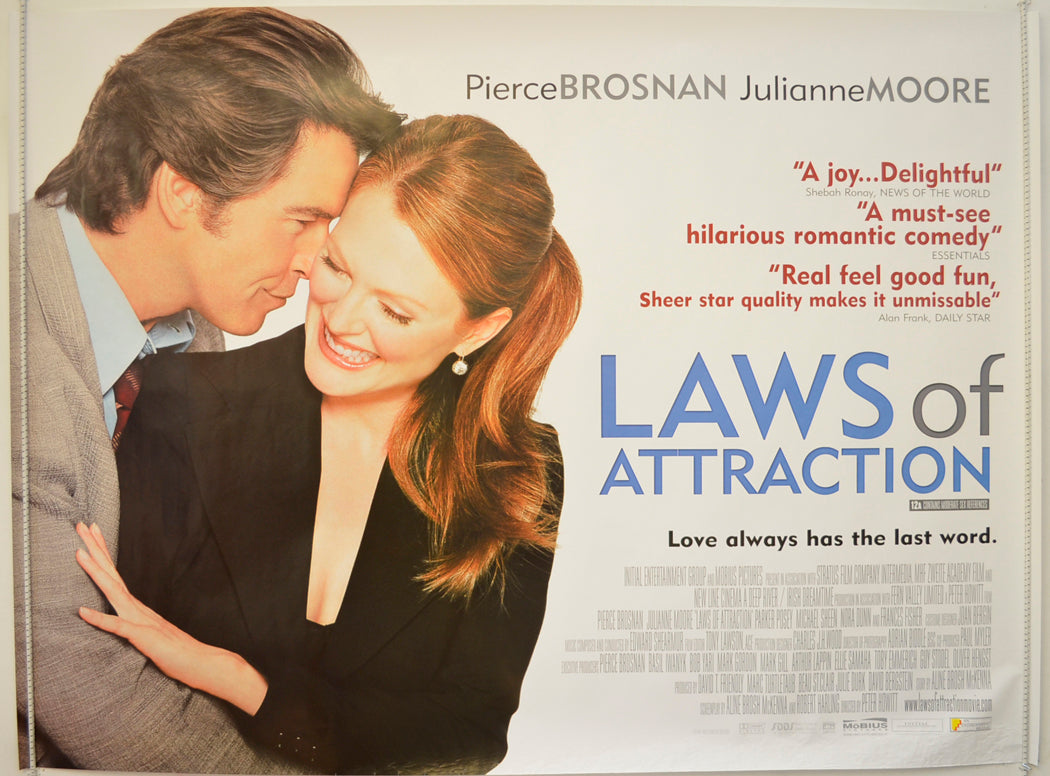 Laws Of Attraction Original Quad Poster - Film Poster - Movie Poster