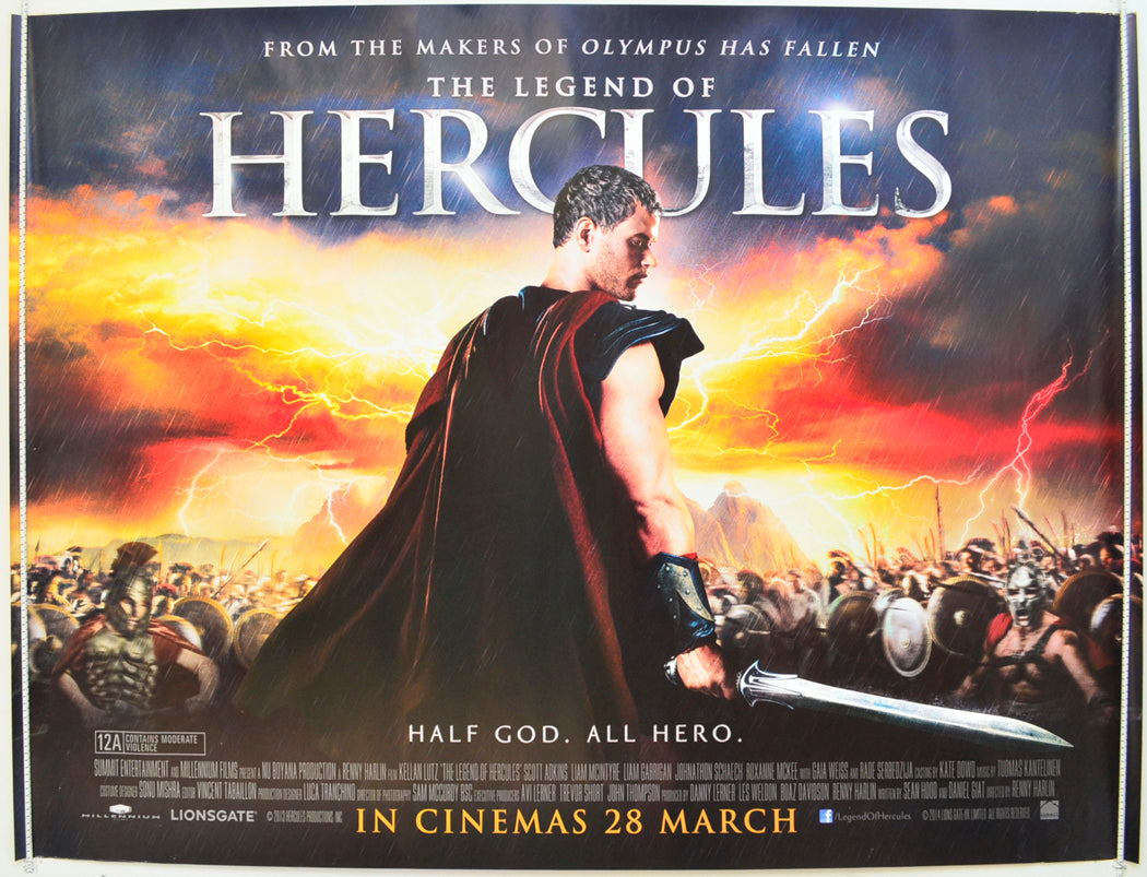 The Legend Of Hercules (Teaser / Advance Version) Original Quad Poster - Film Poster - Movie Poster