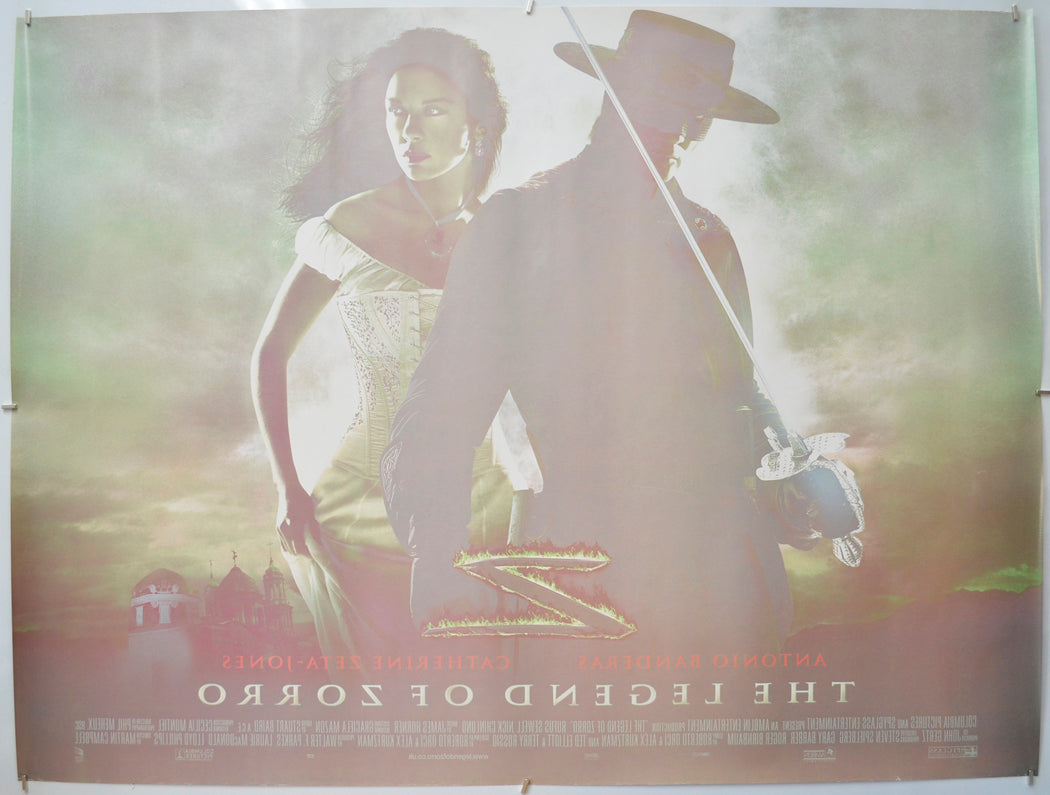 THE LEGEND OF ZORRO (Back) Cinema Quad Movie Poster