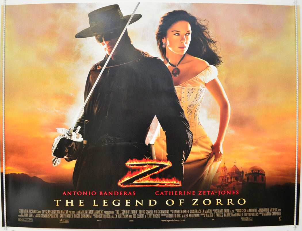 The Legend Of Zorro Original Quad Poster - Film Poster - Movie Poster