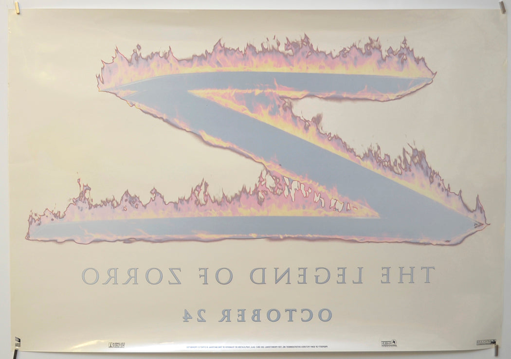 THE LEGEND OF ZORRO Cinema Window Cling Poster (B)
