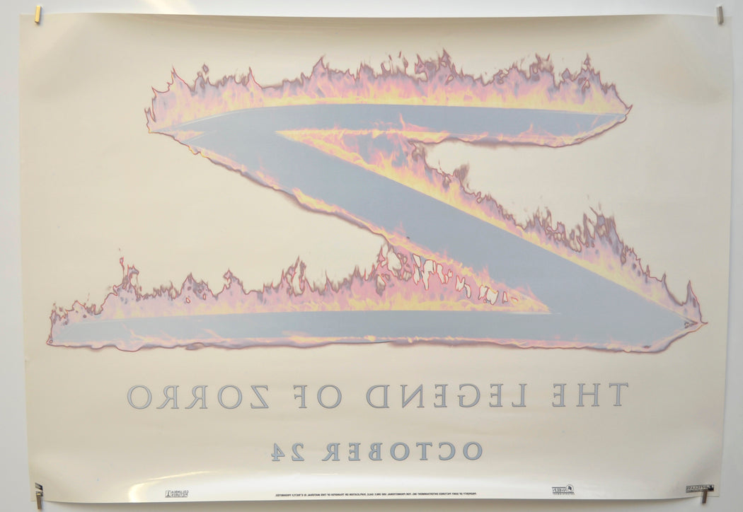 THE LEGEND OF ZORRO Cinema Window Cling Poster (B)