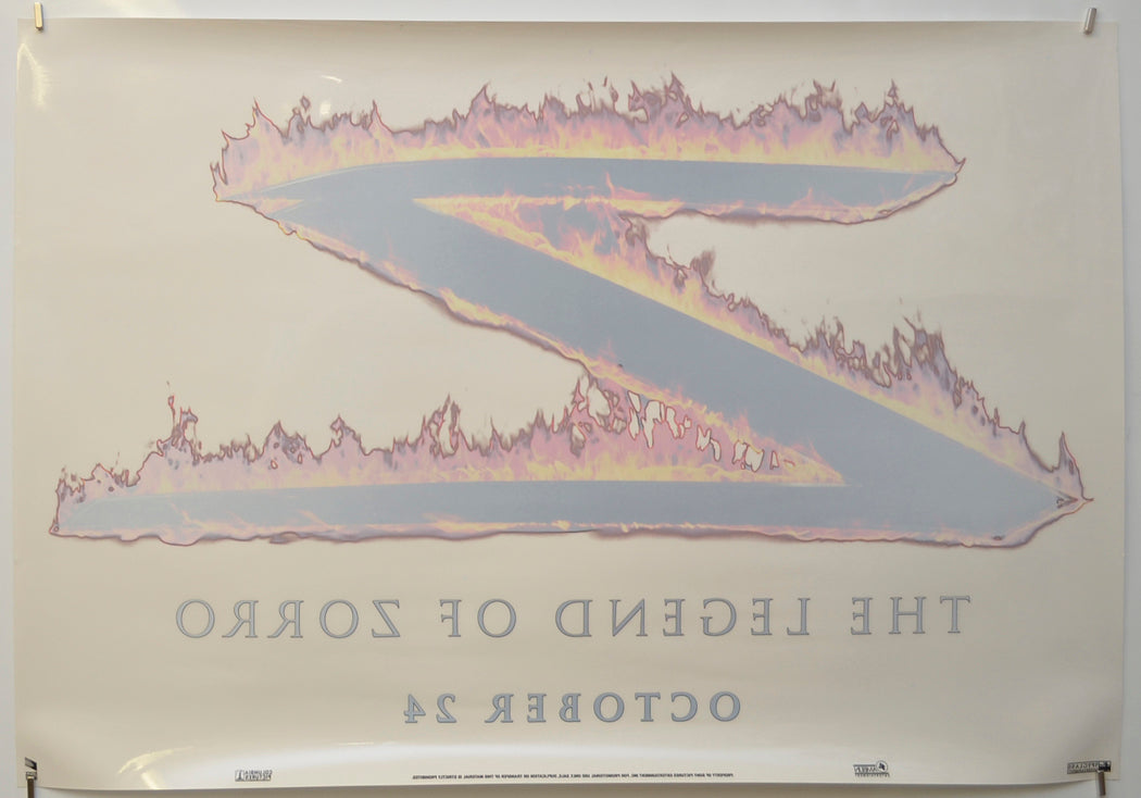 THE LEGEND OF ZORRO Cinema Window Cling Poster (B)