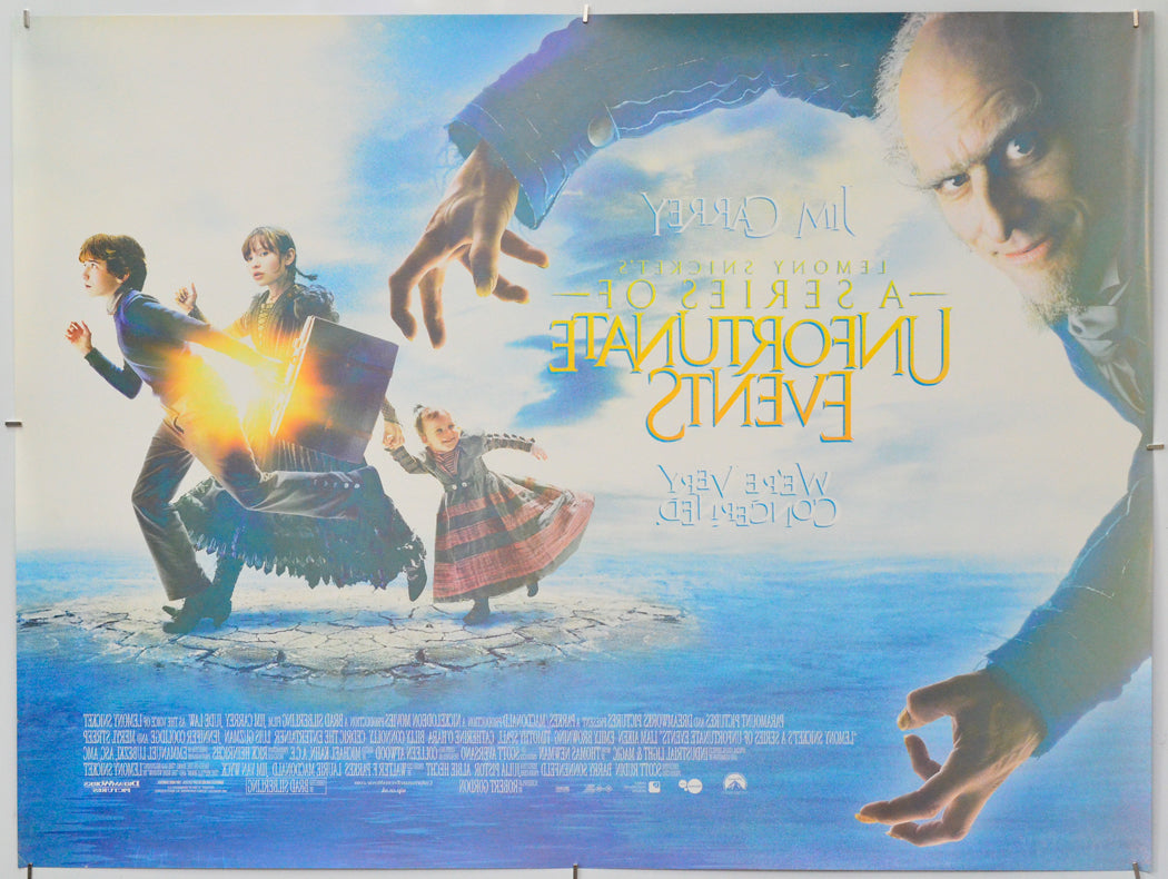 Lemony Snicket's : A Series Of Unfortunate Events (Back) Cinema Quad Movie Poster