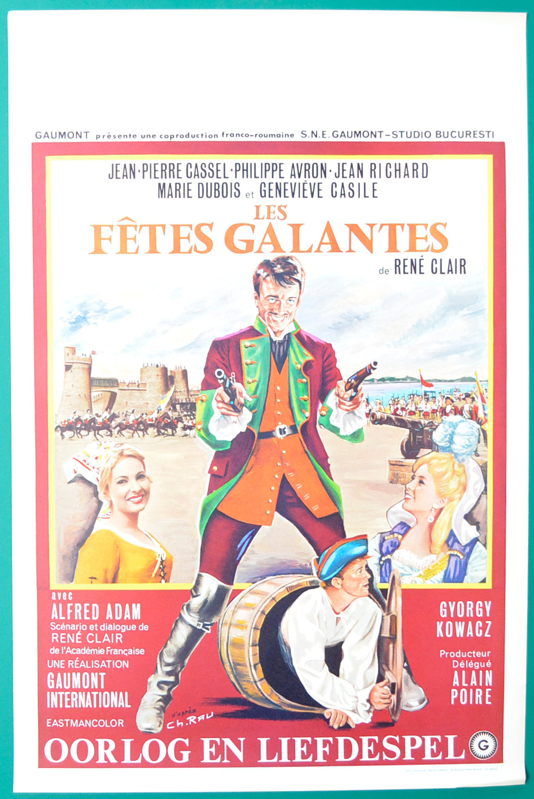 Les Fêtes Galantes (a.k.a. The Lace Wars) Original Belgian Poster - Film Poster - Movie Poster