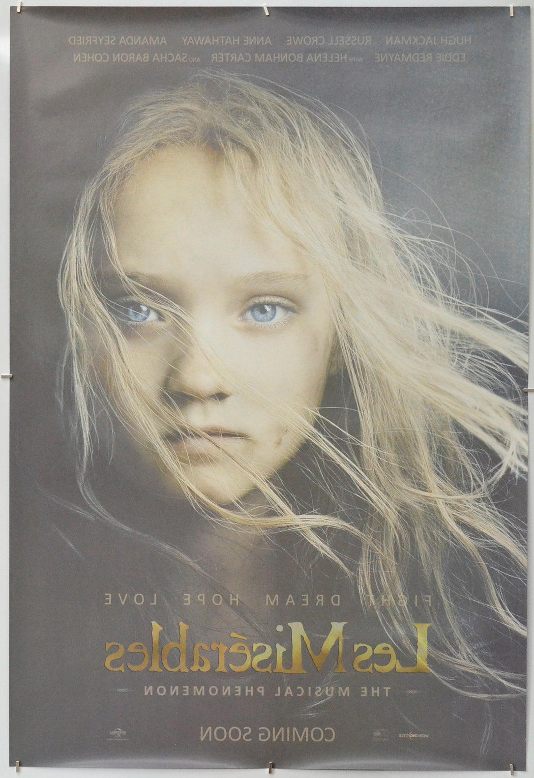 Les Miserables (Back) Cinema One Sheet Movie Poster
