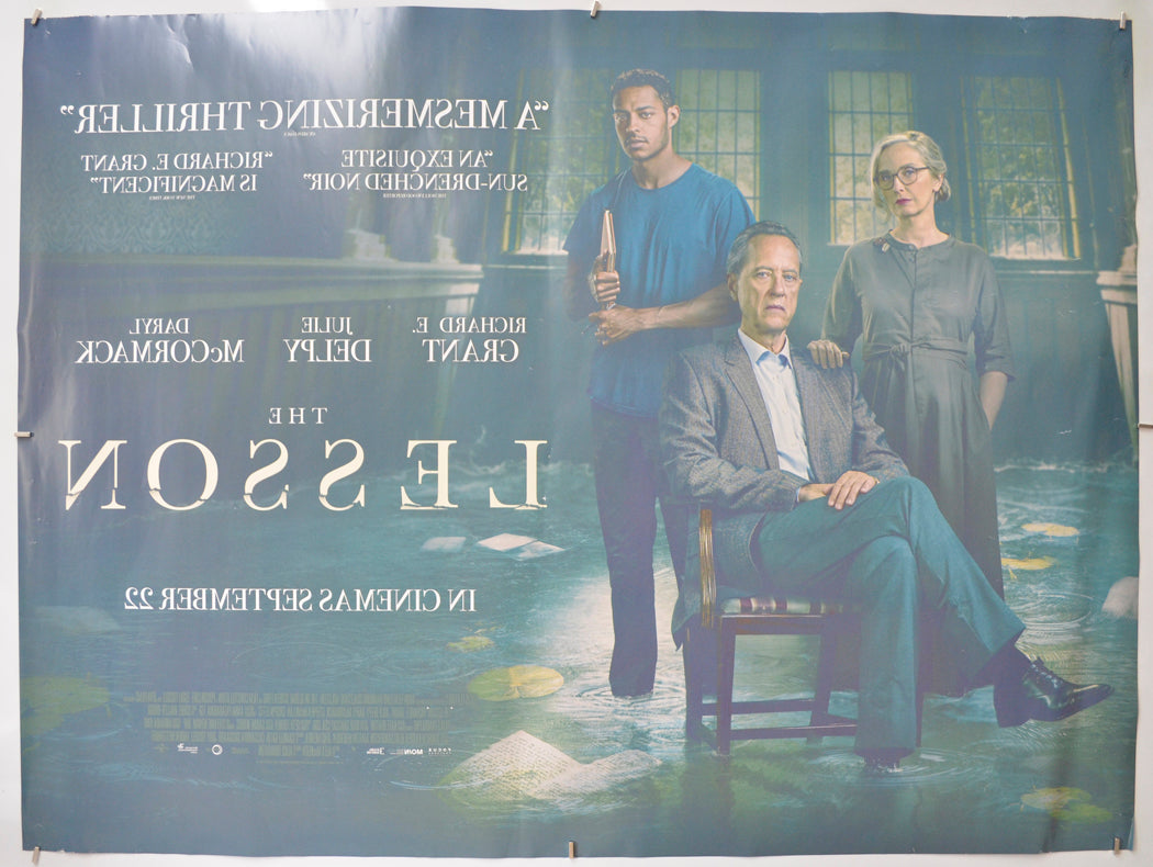 THE LESSON (Back) Cinema Quad Movie Poster