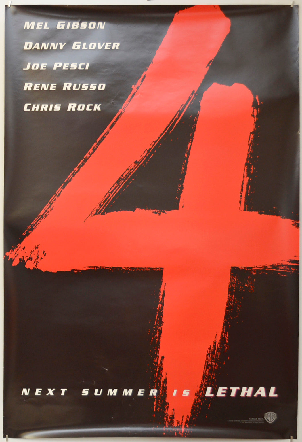 Lethal Weapon 4 (Teaser / Advance Version) Original One Sheet Poster - Film Poster - Movie Poster