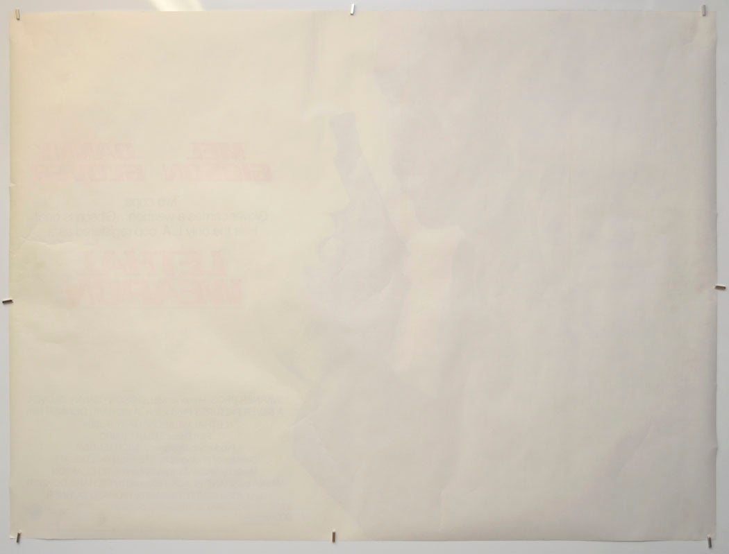 LETHAL WEAPON (Back) Cinema Quad Movie Poster