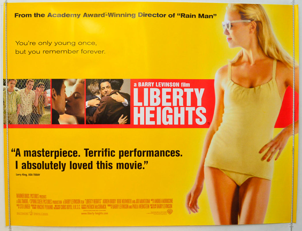 Liberty Heights Original British Quad Poster - Film Poster - Movie Poster
