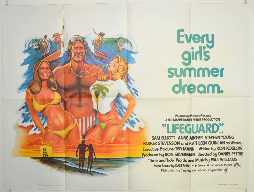 Lifeguard Original British Quad Poster - Film Poster - Movie Poster