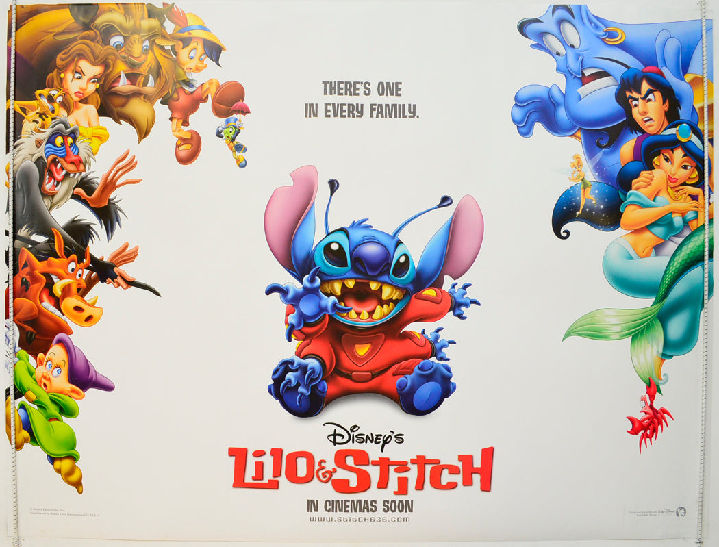 Lilo And Stitch Original British Quad Poster - Film Poster - Movie Poster
