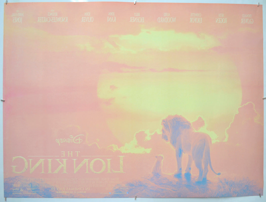 The Lion King (Back) Cinema Quad Movie Poster