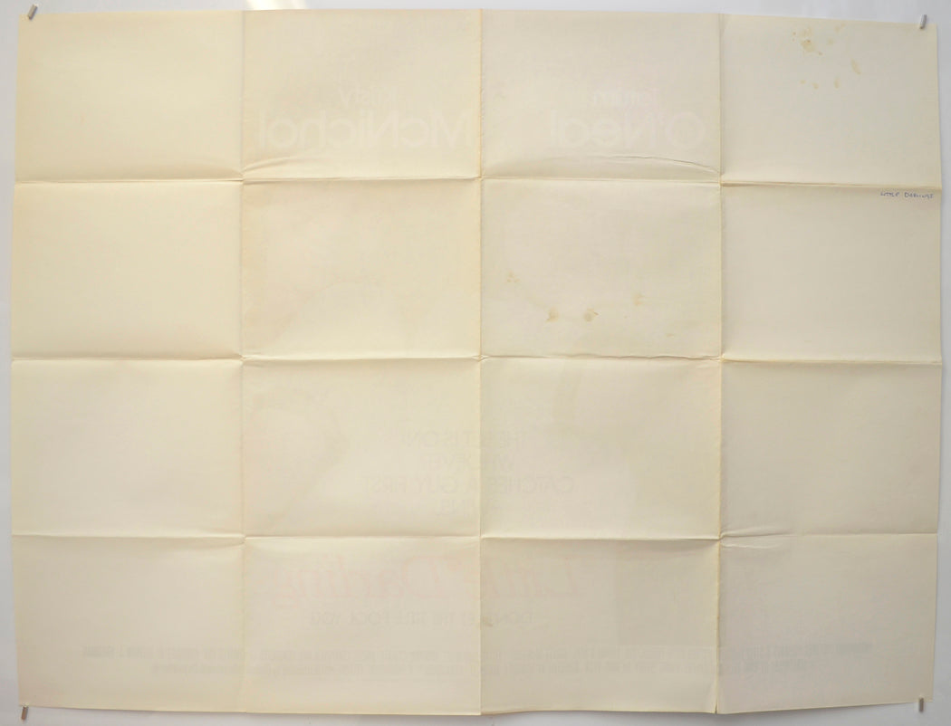 LITTLE DARLINGS (Back) Cinema Quad Movie Poster