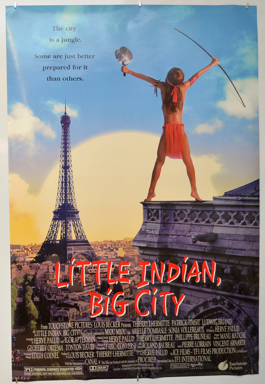 Little Indian, Big City (a.k.a. Un indien dans la ville) Original One Sheet Poster - Film Poster - Movie Poster