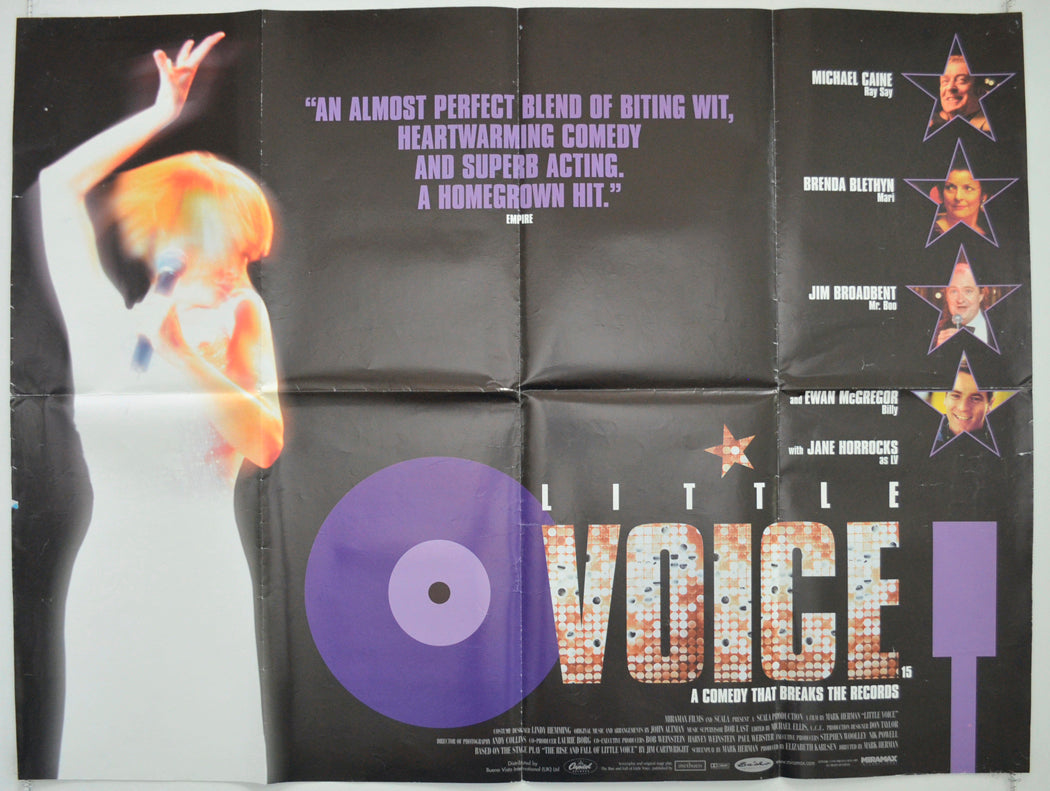 Little Voice Original British Quad Poster - Film Poster - Movie Poster