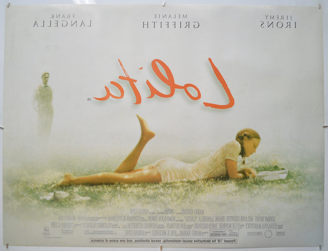 LOLITA (Back) Cinema Quad Movie Poster