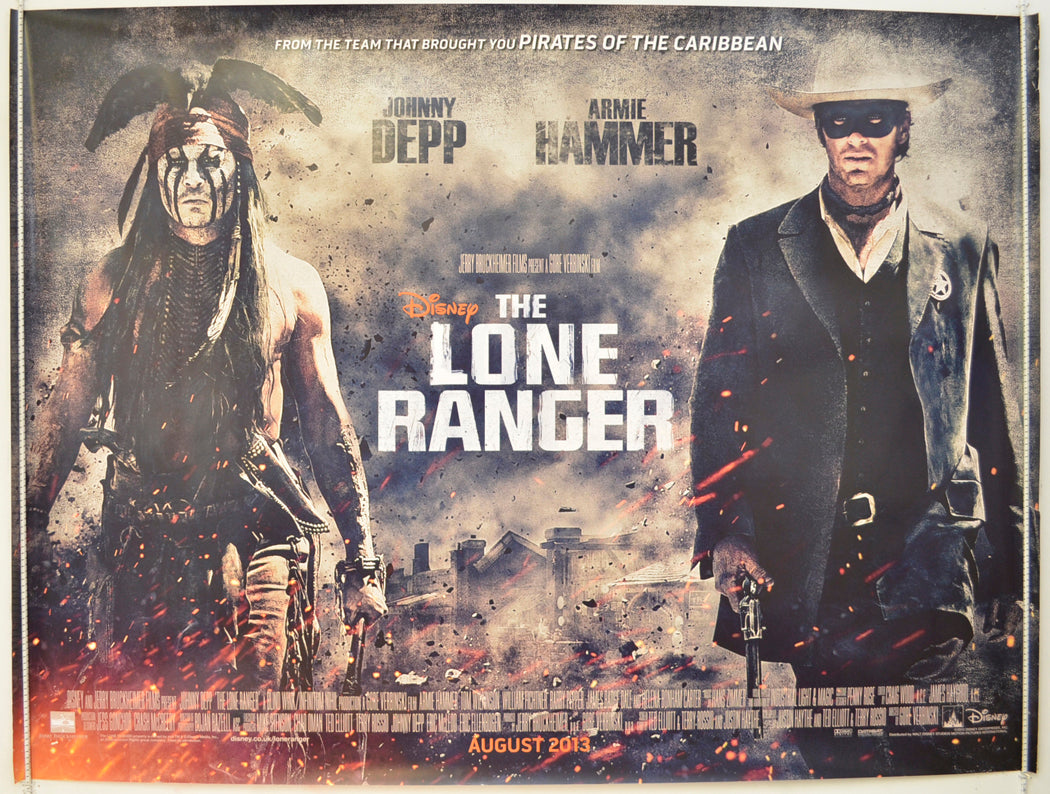 The Lone Ranger Original Quad Poster - Film Poster - Movie Poster