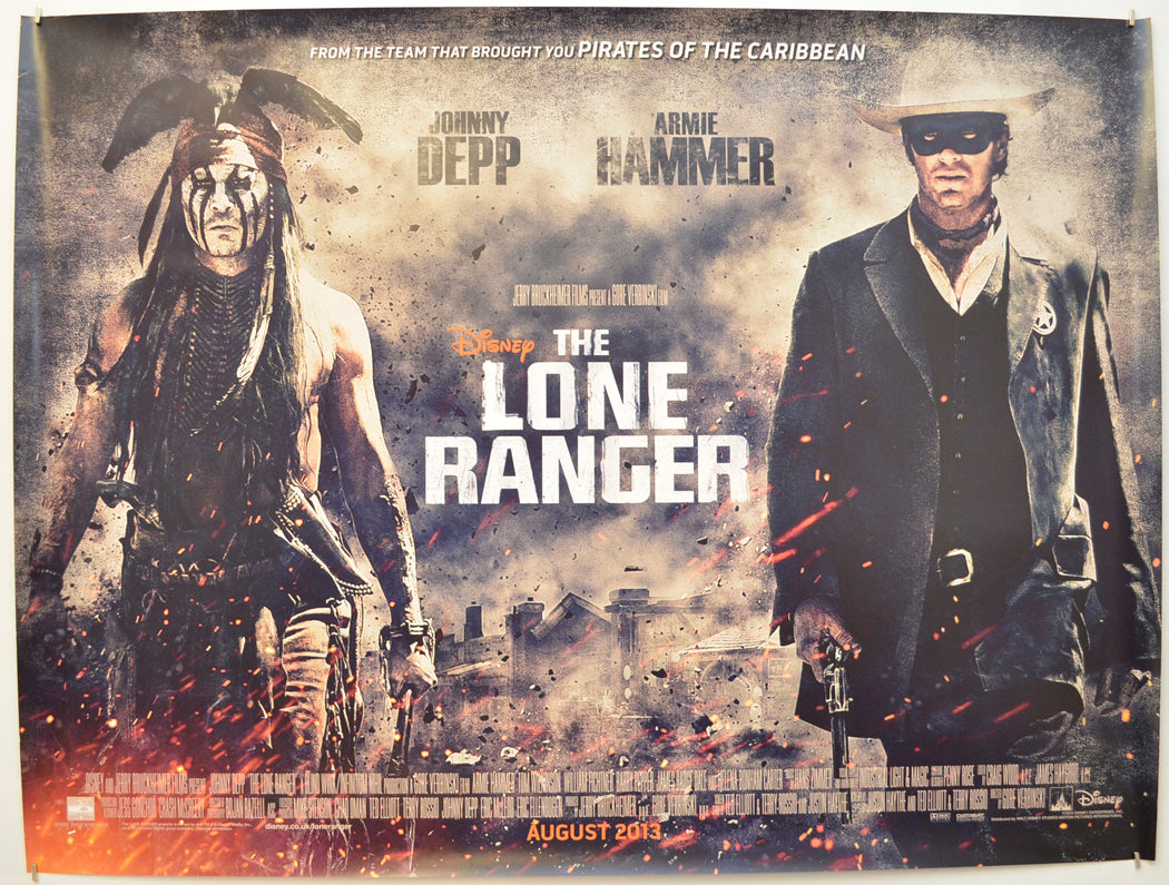 The Lone Ranger Original Quad Poster - Film Poster - Movie Poster