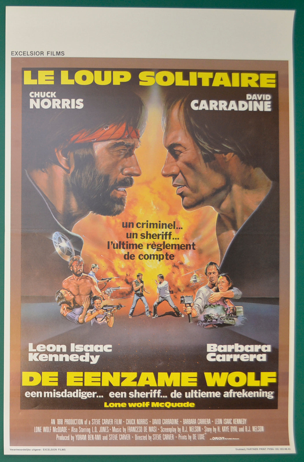 Lone Wolf McQuade Original Belgian Poster - Film Poster - Movie Poster