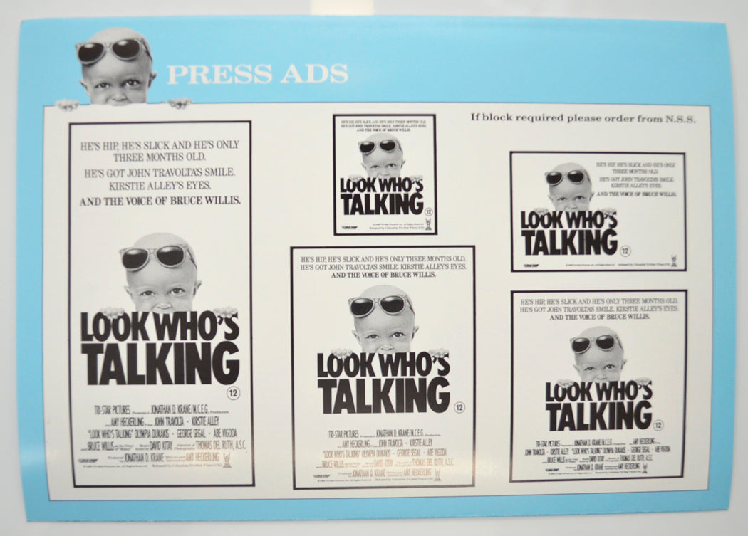 LOOK WHO’S TALKING Cinema Exhibitors Campaign Pressbook - BACK