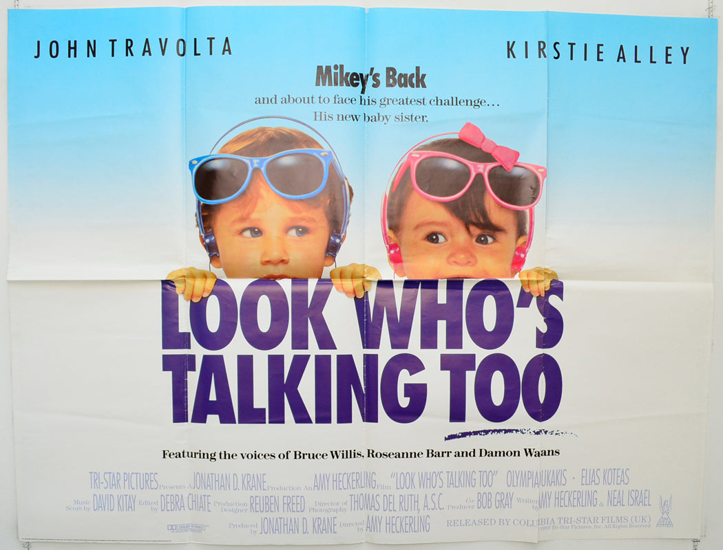 Look Who's Talking Too (Design 2) Original Quad Poster - Film Poster - Movie Poster