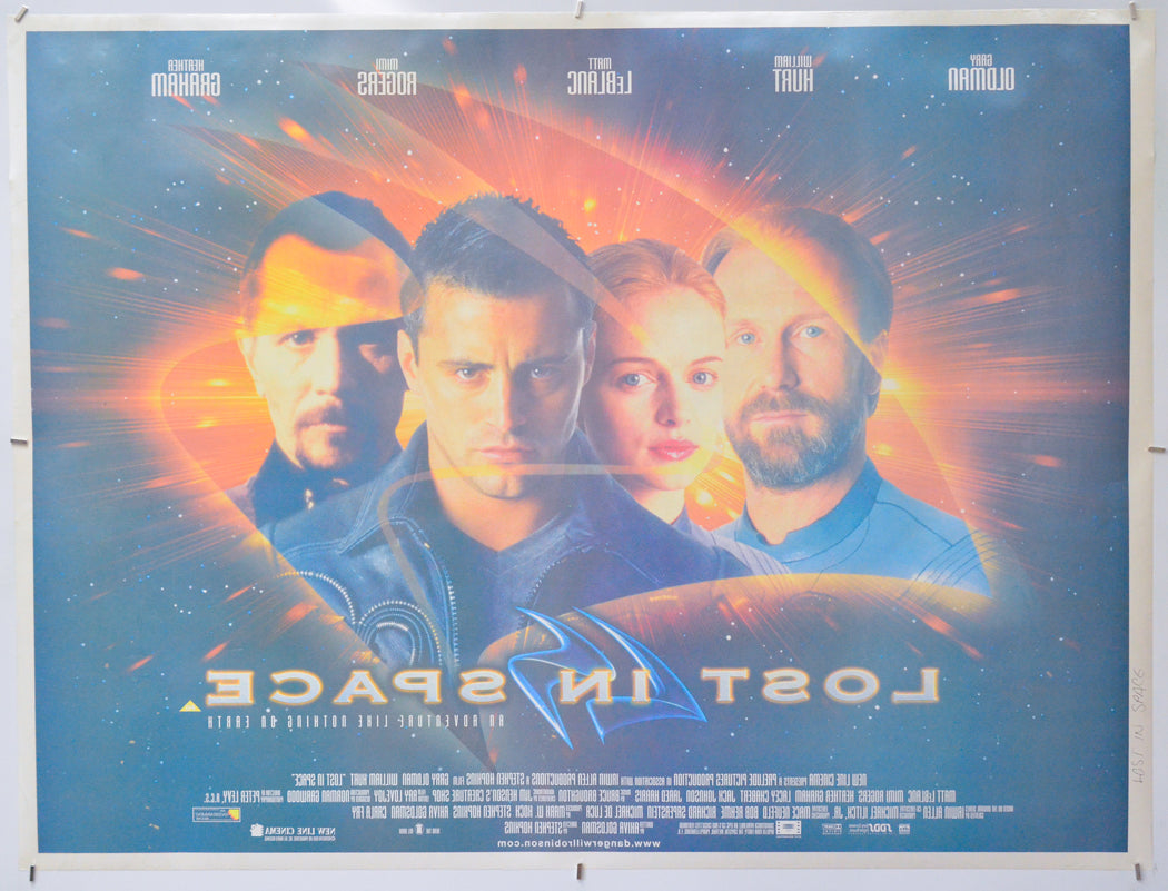 Lost In Space (Back) Cinema Quad Movie Poster